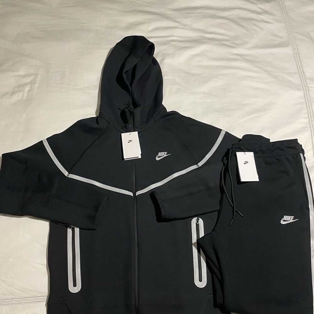 Nike Black Hoodie and Joggers Set with White Details